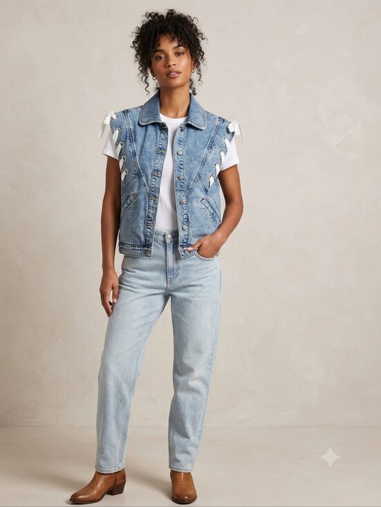 DRIFTWOOD Jackets & Blazers - Driftwood Denim Vest, Color Medium Wash NWT Multiple Sizes